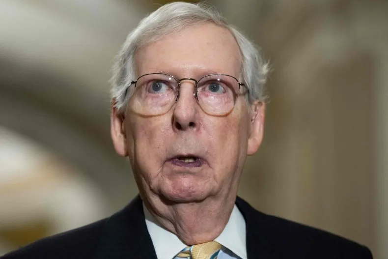 Mitch McConnell Health Concerns rises in public speaking. When asked about it, suddenly stopped for 30 second.